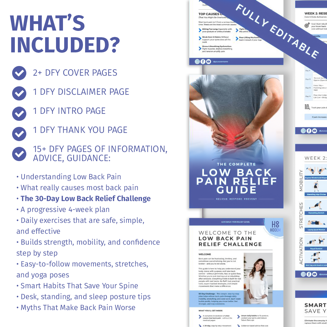 30-Day Lower Back Pain Relief Guide