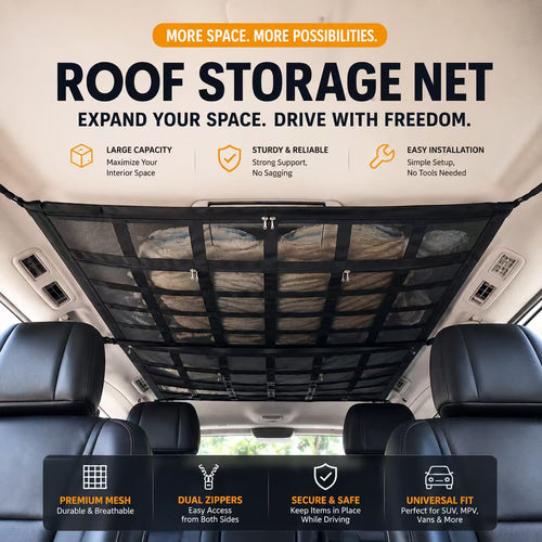 EirCore SkyStash Ceiling Storage Net Organizer - main product view