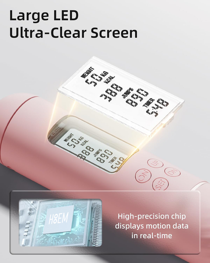 Cordless Weighted Jump Rope with Counter & LCD