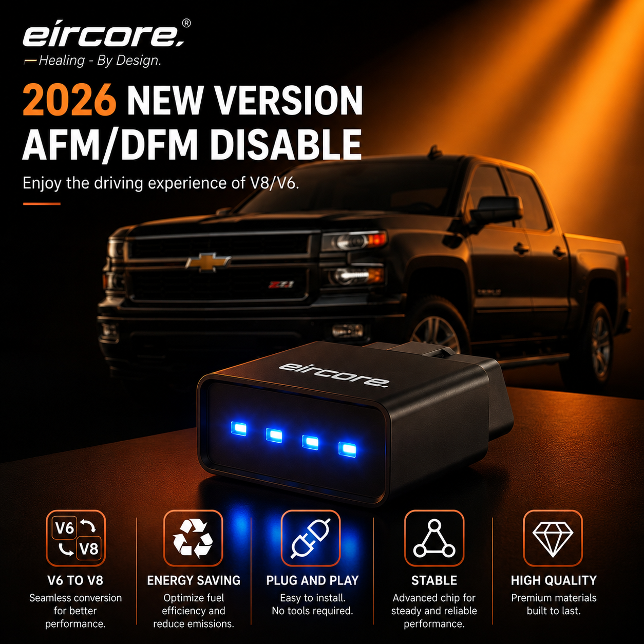 EirCore™ AFM/DFM Disabler – Keep Your V8 Running at Full Power