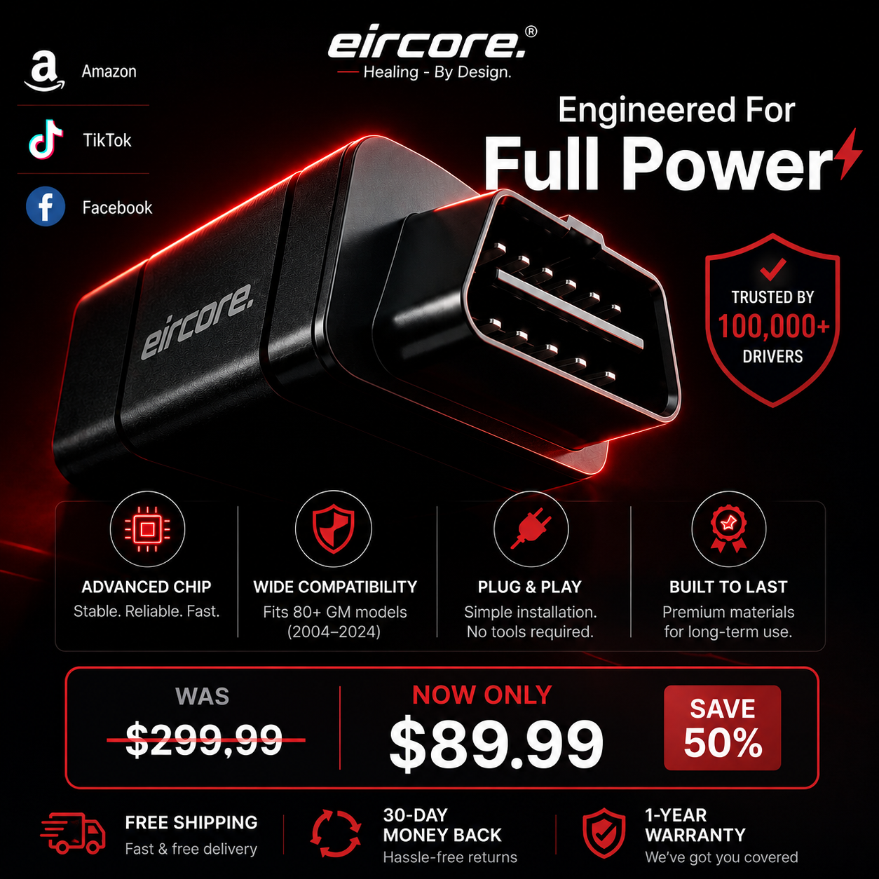 EirCore™ AFM/DFM Disabler – Keep Your V8 Running at Full Power