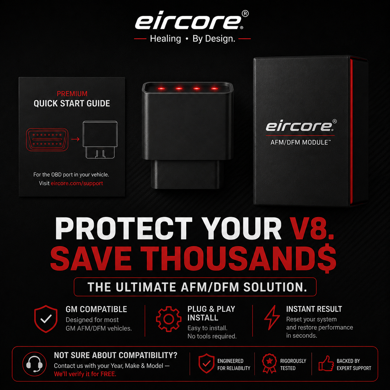 EirCore™ AFM/DFM Disabler – Keep Your V8 Running at Full Power