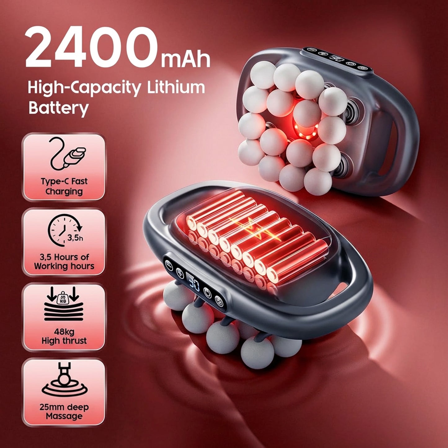 Eircore 3.0 - Deep Tissue 16 Heads Massager