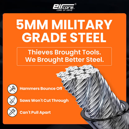 Eircore ArmorLock™ — Steering & Seatbelt Anti-Theft in 5 Seconds