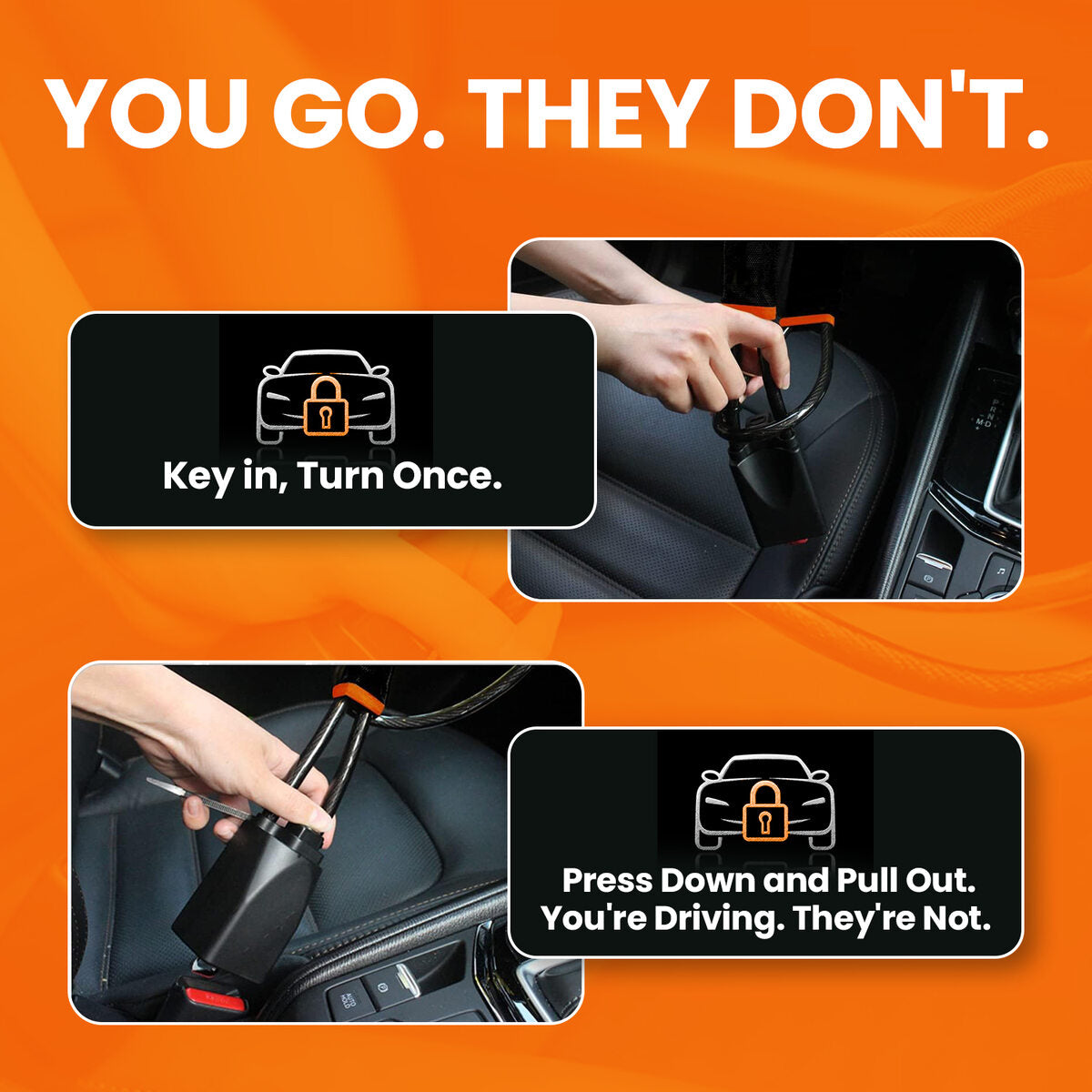 Eircore ArmorLock™ — Steering & Seatbelt Anti-Theft in 5 Seconds