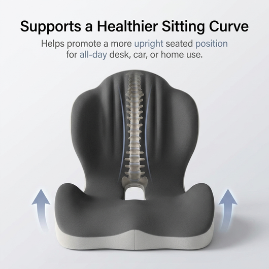 EirCore SeatComfort premium memory foam seat cushion