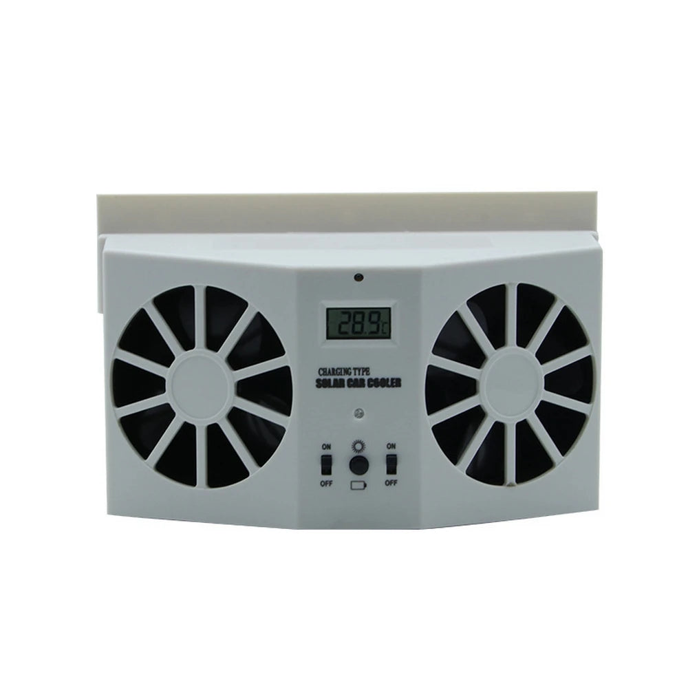 EirCore SolarFlow solar car window ventilator — White