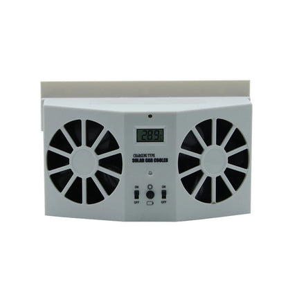 EirCore SolarFlow solar car window ventilator — White