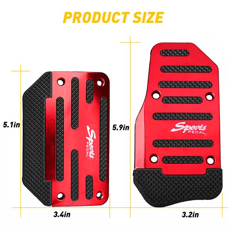 Pedal cover dimensions