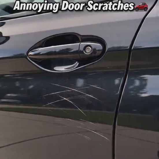 KARVIX car scratch remover demo — applying the paste by hand
