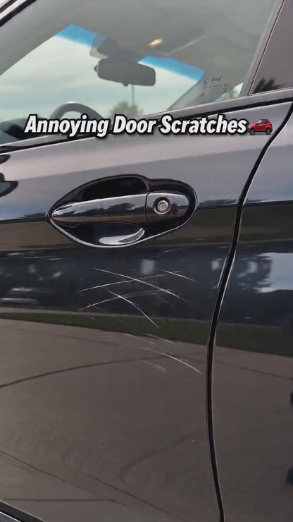 KARVIX car scratch remover demo — applying the paste by hand