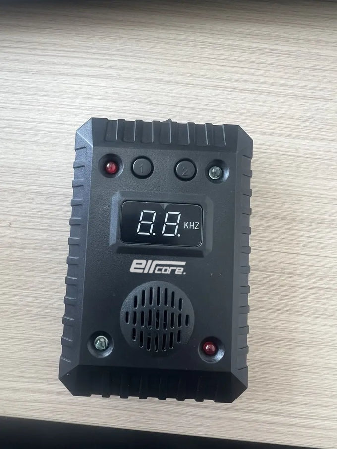 RodentPulse unit, front view with frequency display and speaker